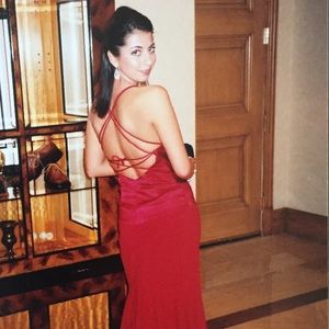 Nicole Miller Collection Red Formal Dress